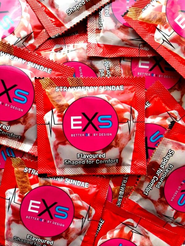 EXS Strawberry Flavours Condoms